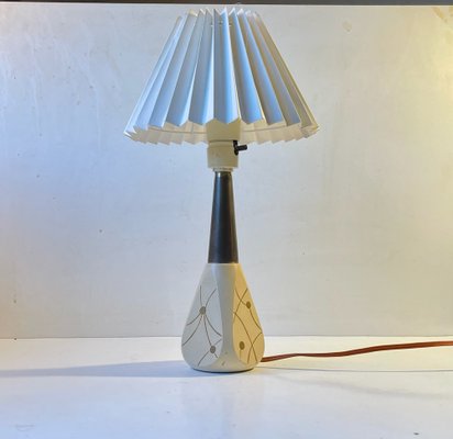 Italian Atomic Table Lamp with Brass Accents, 1950s-LCR-1259774