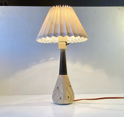 Italian Atomic Table Lamp with Brass Accents, 1950s-LCR-1259774