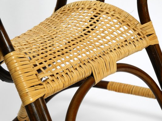 Italian Bamboo and Rattan Rocking Horse Attributed to Franco Albini, 1960s-RR-859597