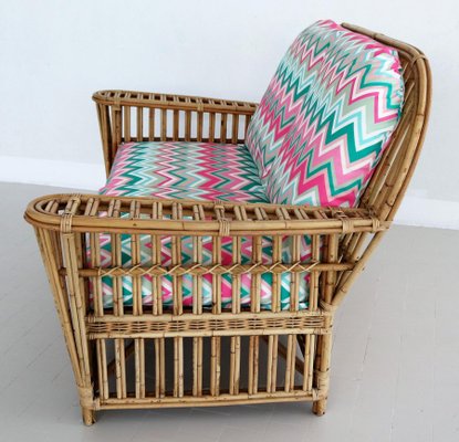 Italian Bamboo and Rattan Sofa-VNE-966152