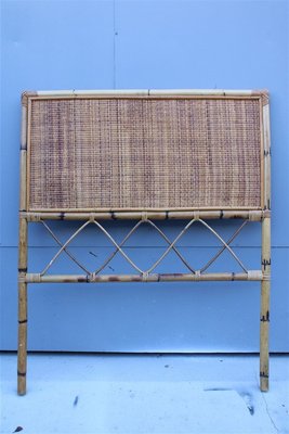 Italian Bamboo Bed Headboard, 1960s-EH-893824