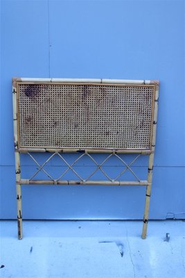 Italian Bamboo Bed Headboard, 1960s-EH-893825