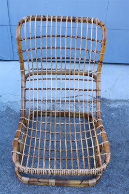 Italian Bamboo BP9 Armchair by Tito Agnoli, 1950s-EH-1180598