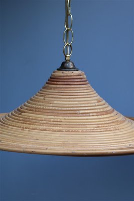 Italian Bamboo Chandelier, 1950s-EH-1091824