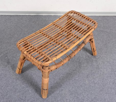 Italian Bamboo Coffee Table with Magazine Rack-JDR-1126195