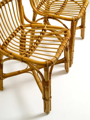 Italian Bamboo Dining Chairs, 1960s, Set of 2-RR-1440980