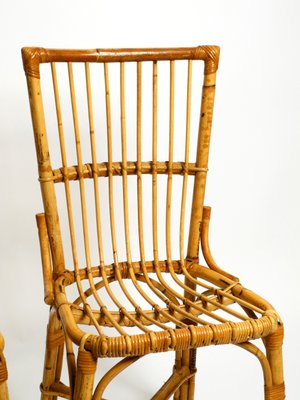 Italian Bamboo Dining Chairs, 1960s, Set of 2-RR-1440980