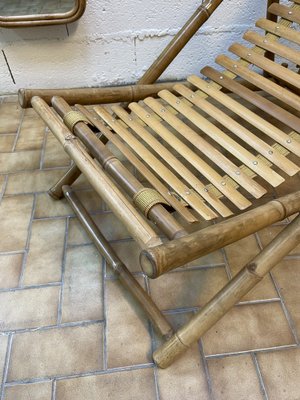 Italian Bamboo Lounge Chair, 1980s-FUE-1094467