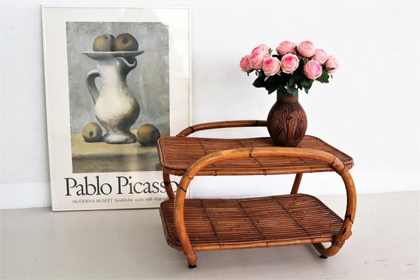 Italian Bamboo Shelf, 1970s-VNE-966059