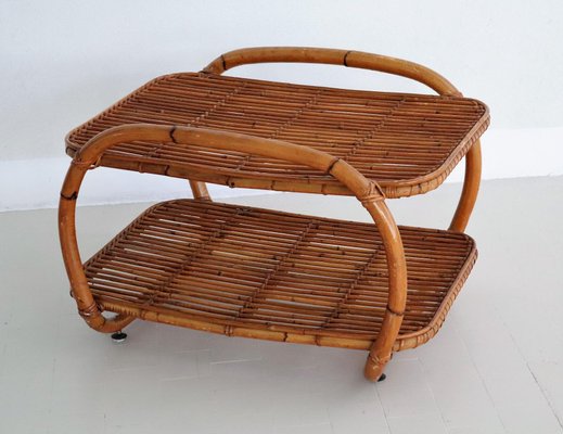 Italian Bamboo Shelf, 1970s-VNE-966059