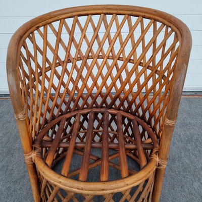 Italian Barn Bamboo Chair, 1950s-GSF-1150646