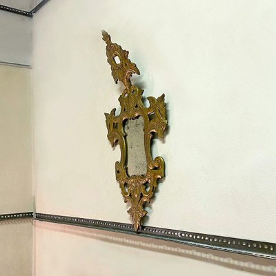 Italian Baroque Mercury Glass Mirror with Gilded Wood Frame, 1700s-GDD-1135895