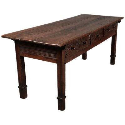 Italian Baroque Walnut Table-DXD-2023609