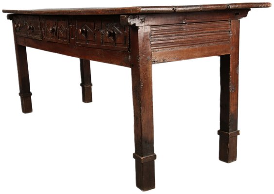 Italian Baroque Walnut Table-DXD-2023609