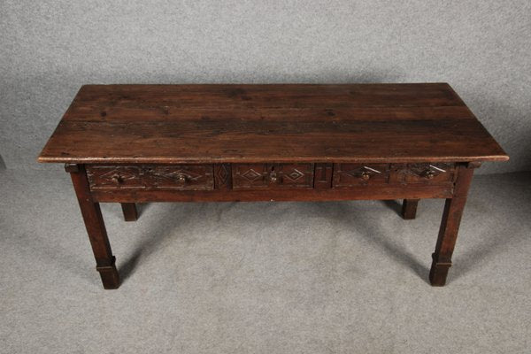 Italian Baroque Walnut Table-DXD-2023609