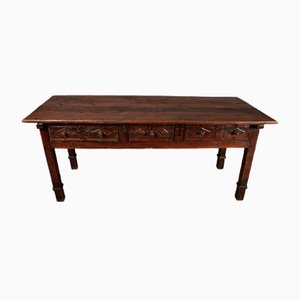 Italian Baroque Walnut Table-DXD-2023609