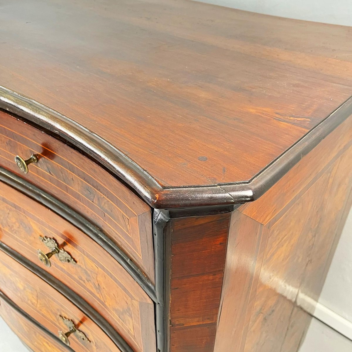 Italian Baroque Wood and Metal Chests of Drawers, 1730s