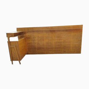 Italian Bed Cabinet and Side Wall, 1950s-RAQ-792376