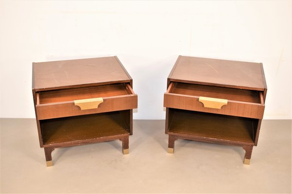 Italian Bedside Tables, 1970s, Set of 2-AOL-1088820