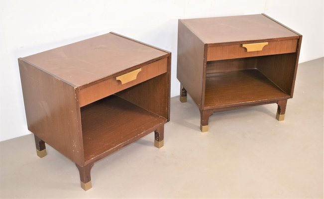 Italian Bedside Tables, 1970s, Set of 2-AOL-1088820