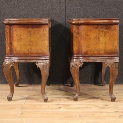 Italian Bedside Tables in Wood, 1950s, Set of 2-RP-2036726