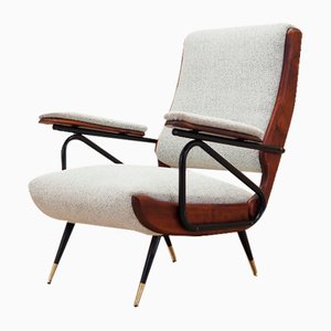 Italian Beech Armchair, Italy, 1970s-VND-1812642