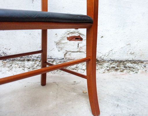 Italian Beech Wood & Leather Model Marocca Chairs by Vico Magistretti for De Padova, 1987, Set of 2-VCV-893968