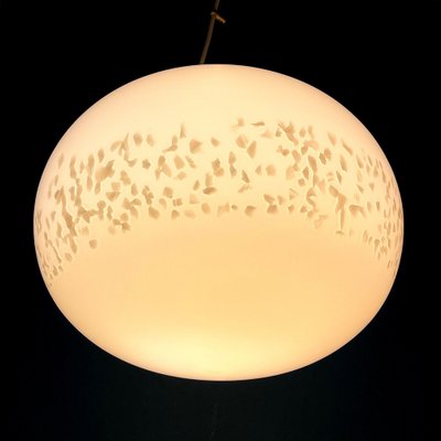 Italian Beige Murano Pendant Lamp from Vetri Murano, 1970s-WQC-1368386