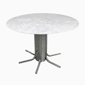 Italian Beveled Marble Dining Table, 1970s-NE-877570