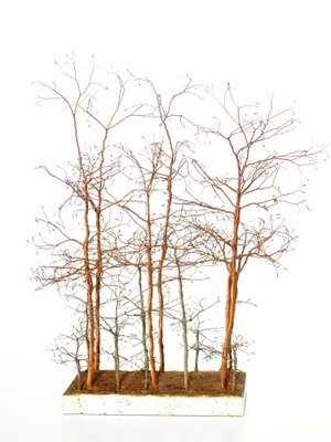 Italian Birch & Copper Trees Sculpture, 1970-KGD-1798695