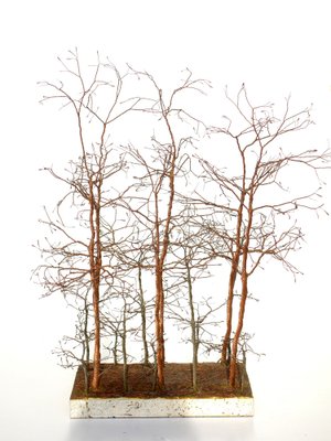 Italian Birch & Copper Trees Sculpture, 1970-KGD-1798695