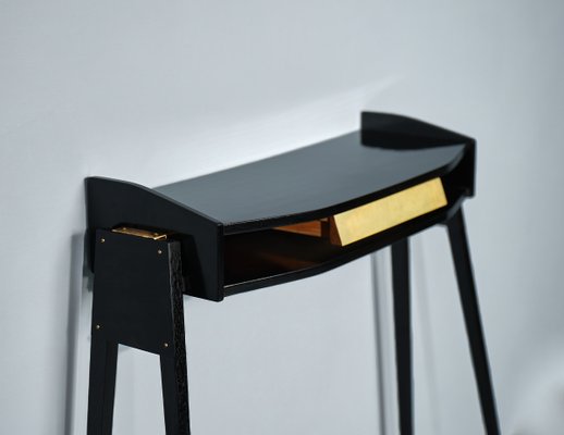 Italian Black Console Table, 1950s-KJ-2020654