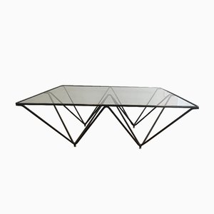 Italian Black Lacquered Pyramidal Coffee Table Attributed to Paolo Piva, 1970s-BA-658532