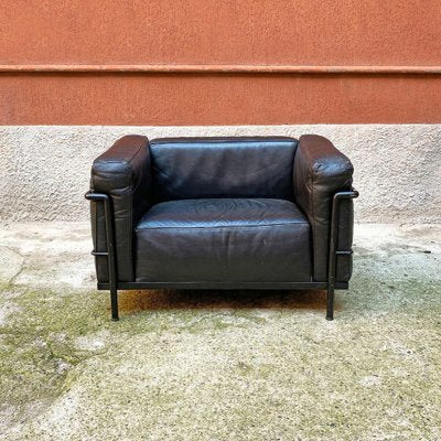 Italian Black LC3 Armchair by Le Corbusier, Jeannare, & Perriand for Cassina 1990-GDD-1165956