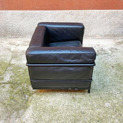 Italian Black LC3 Armchair by Le Corbusier, Jeannare, & Perriand for Cassina 1990-GDD-1165956