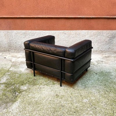 Italian Black LC3 Armchair by Le Corbusier, Jeannare, & Perriand for Cassina 1990-GDD-1165956