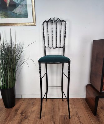 Italian Blackened Brass Chiavari Bar Stool or Chair by Philippe Starck-EUP-1168850