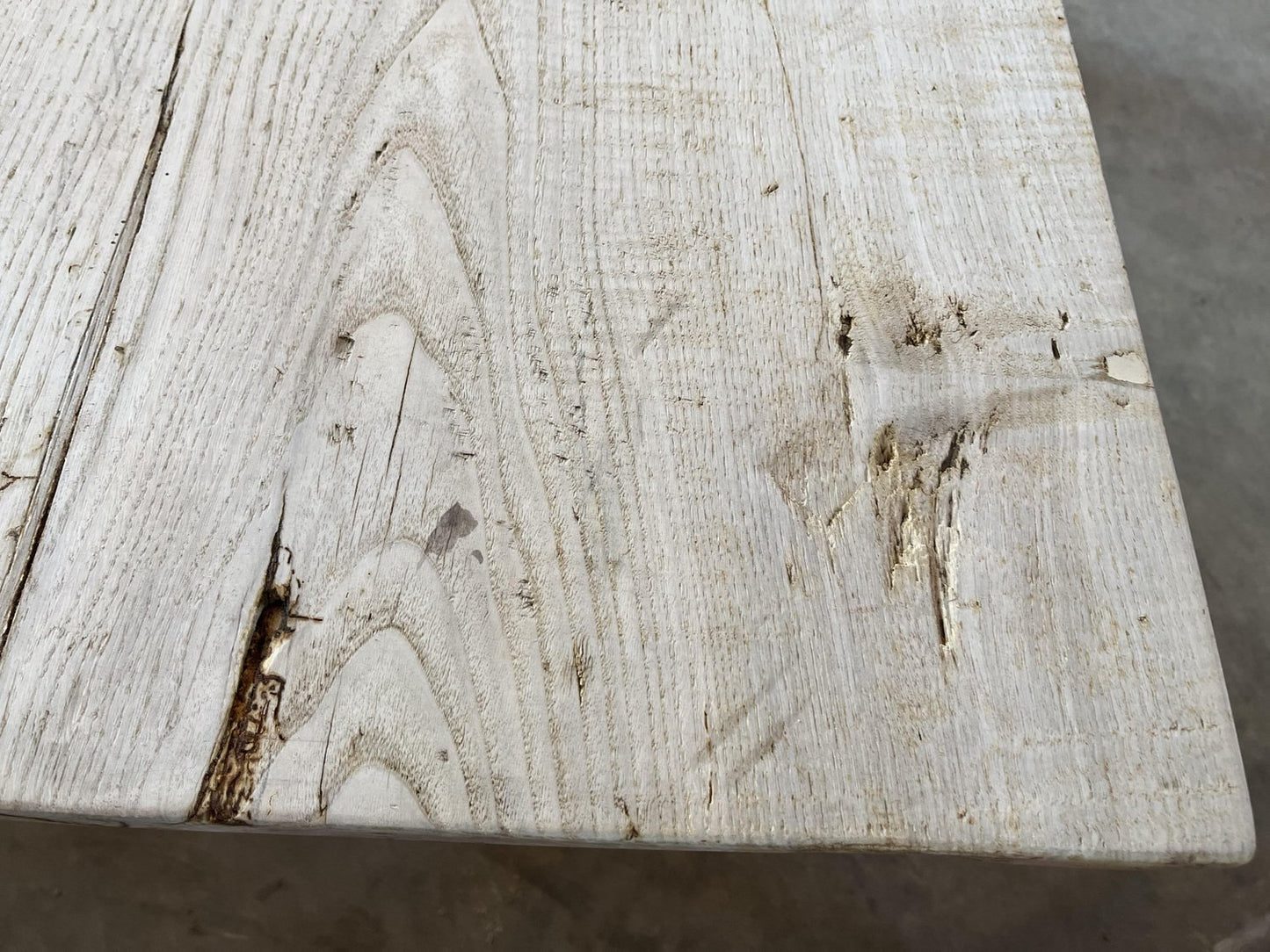 Italian Bleached Walnut Console Table with Lyre Legs