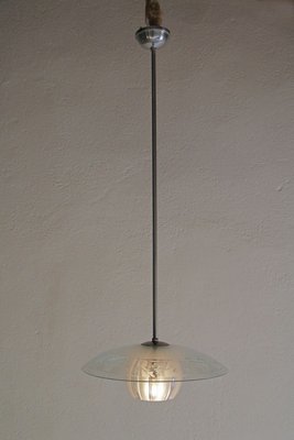 Italian Blown Glass Pendant Lamp from Stilnovo, 1950s-MTX-887877