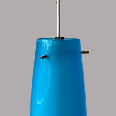 Italian Blue Pendants in Murano Glass by Alessandro Pianon for Vistosi, 1960s-HWV-1320503