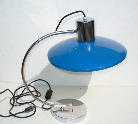 Italian Blue Table Lamp, 1960s-EI-646554