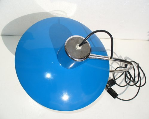 Italian Blue Table Lamp, 1960s-EI-646554