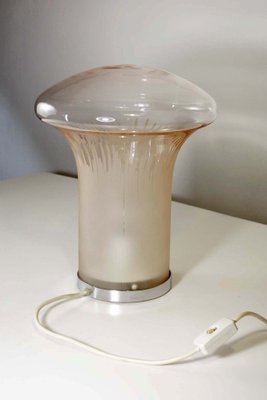 Italian Boletus / Mario Ticco Murano Glass Table Lamp from Venini, 1970s-KGD-2040542