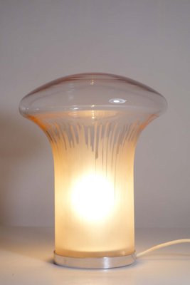 Italian Boletus / Mario Ticco Murano Glass Table Lamp from Venini, 1970s-KGD-2040542