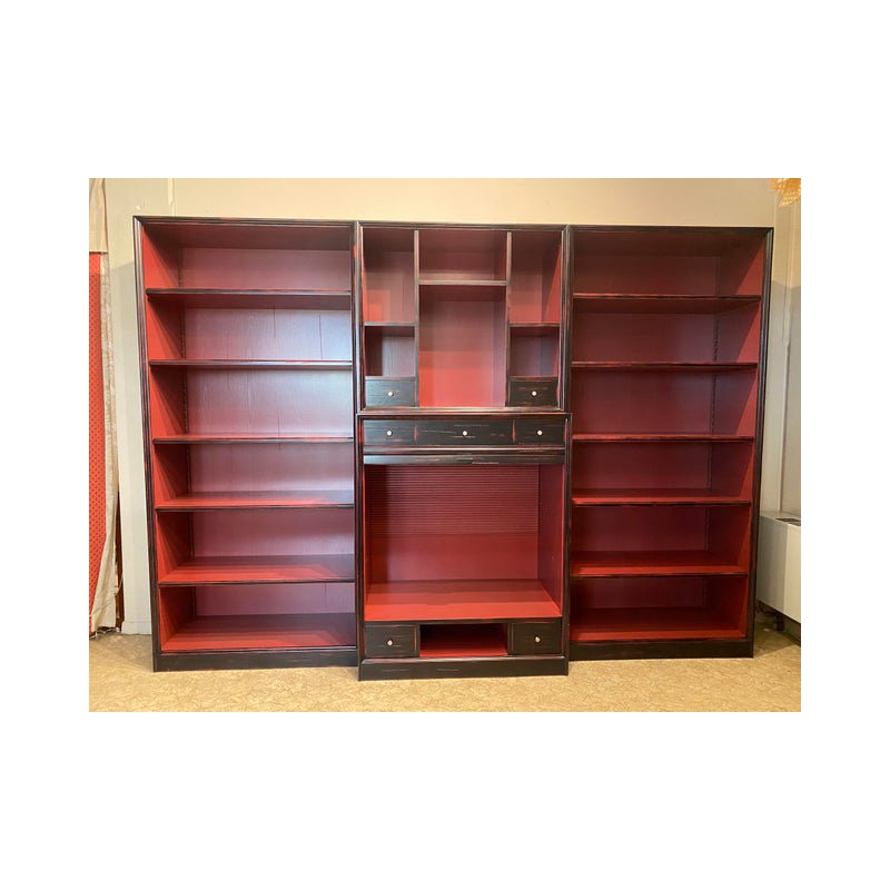 Italian Bookcase with TV Shelf by Simoeng, 1980s