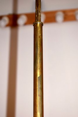 Italian Brass 12-Light Chandelier, 1950s-AOL-715259