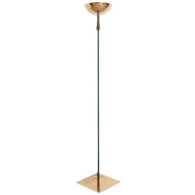 Italian Brass and Glass Laser Floor Lamp by Max Baguara for Lamperti, 1970s-KL-620301