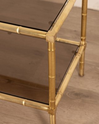 Italian Brass and Glass Table, 1960s-IUC-1811109