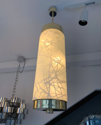 Italian Brass and Murano Glass Ceiling Lamp from Esperia, 1990s-FUE-583922