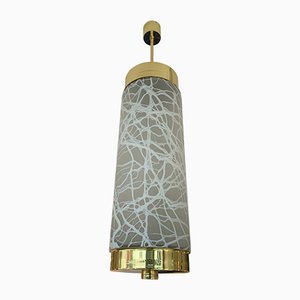 Italian Brass and Murano Glass Ceiling Lamp from Esperia, 1990s-FUE-583922